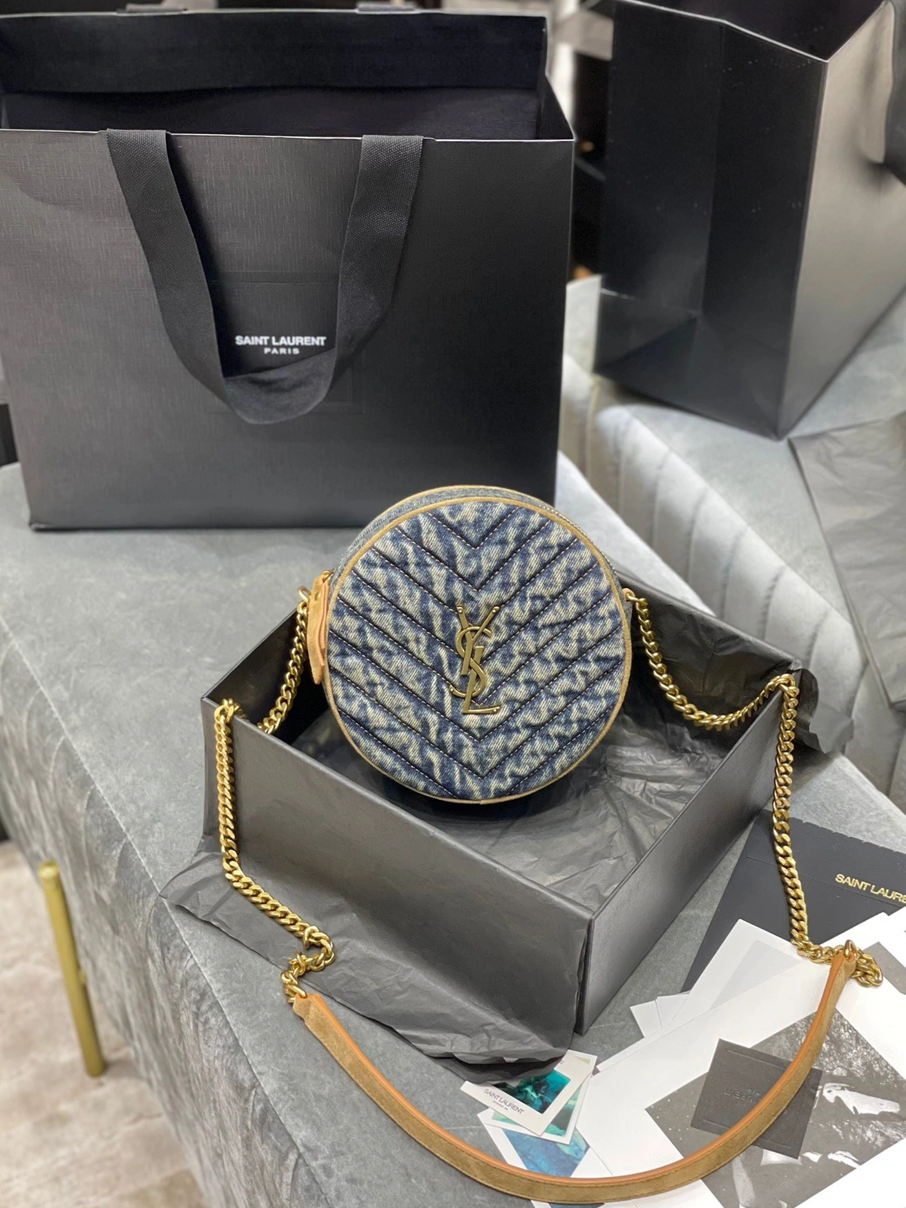 VINYLE BAG ROUND CAMERA YSL 0723